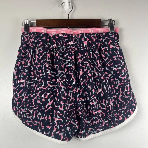 Sweaty Betty On Your Marks 4" Running Shorts size small blue pink white - Picture 6 of 7